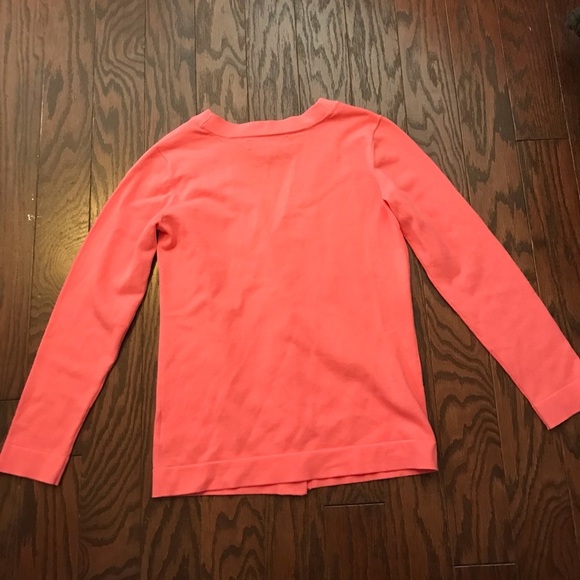 Vineyard vine girls coral button up cardigan sweater - Picture 5 of 5